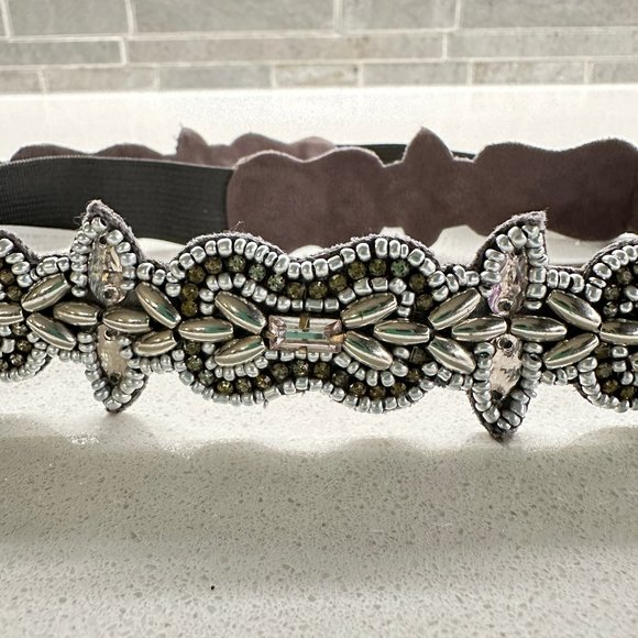 Altar'd State Silver Gem Rhinestone Belt - NEW - Picture 5 of 7
